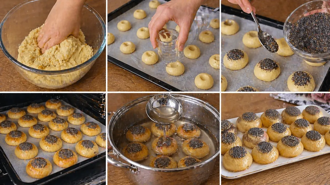 Gelinim Mutfakta Sapkali Hashasli Sekerpare Tarifi Sapkali Hashasli Sekerpare Nasil Yapil (1)