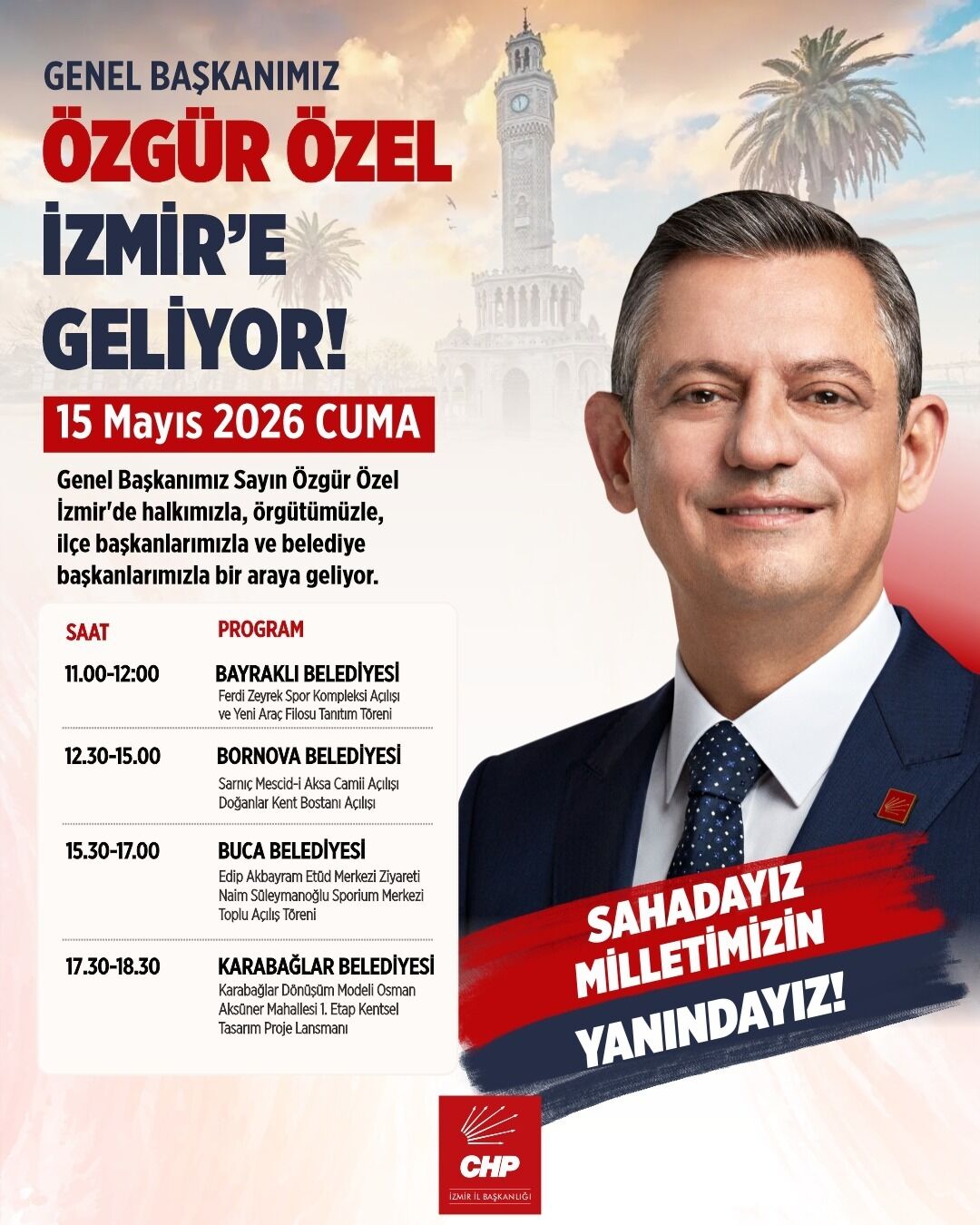 Chp Genel Baskani Ozgur Ozelin Izmir Programi Belli Oldu
