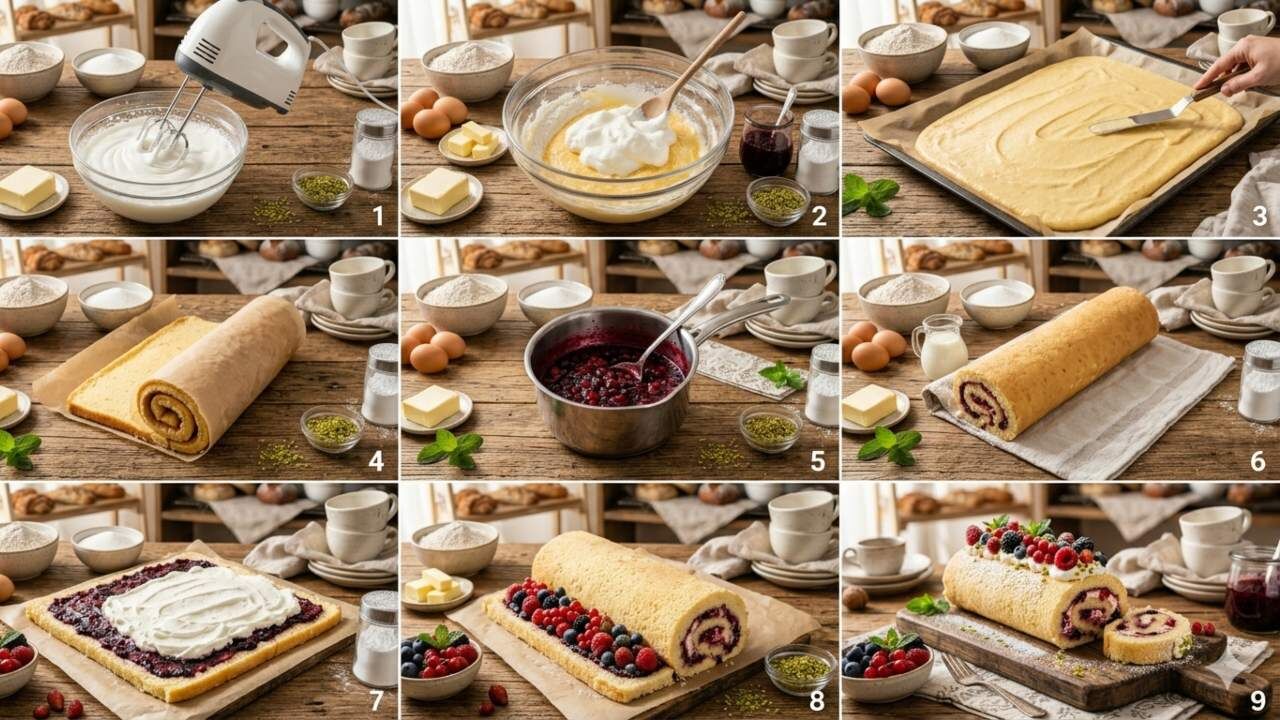 Gelinim Mutfakta Orman Meyveli Rulo Pasta Tarifi Orman Meyveli Rulo Pasta Nasil Yapilir (2)