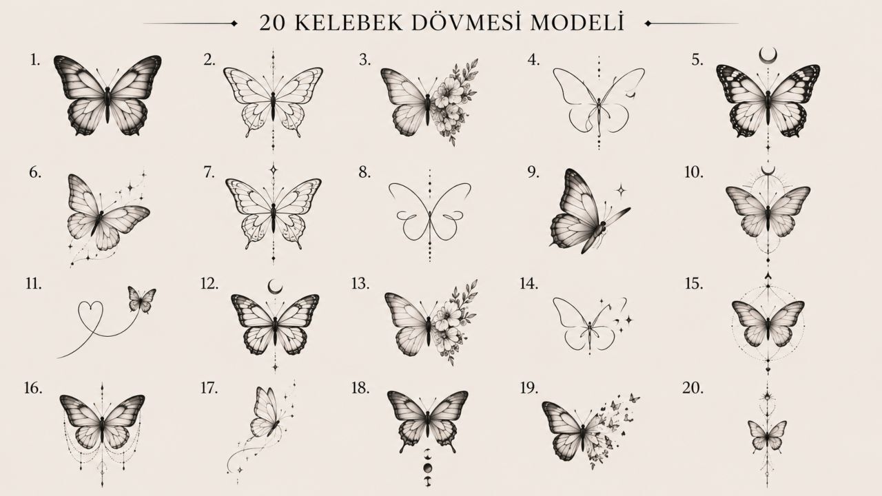 Kelebek Dovmesi Ne Anlama Gelir Kelebek Dovmesi Modelleri (1)