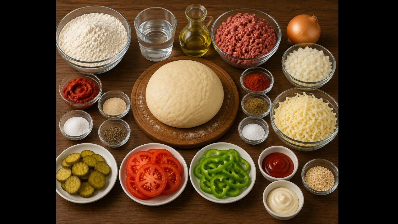 Gelinim Mutfakta Burger Pizzasi Tarifi Hamurlu Burger Pizzasi Nasil Yapilir (2)