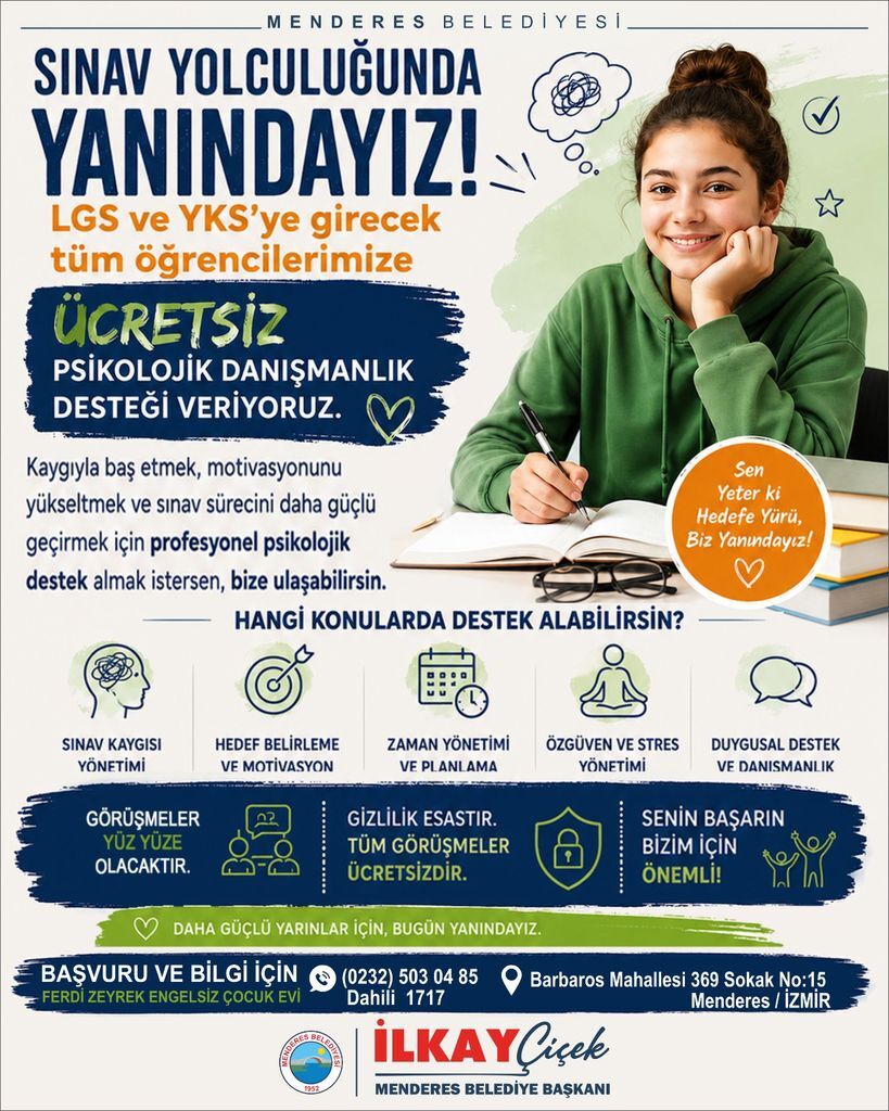 Menderes Belediyesinden Sinava Hazirlanan Ogrencilere Ucretsiz Psikolojik Destek (1)-1