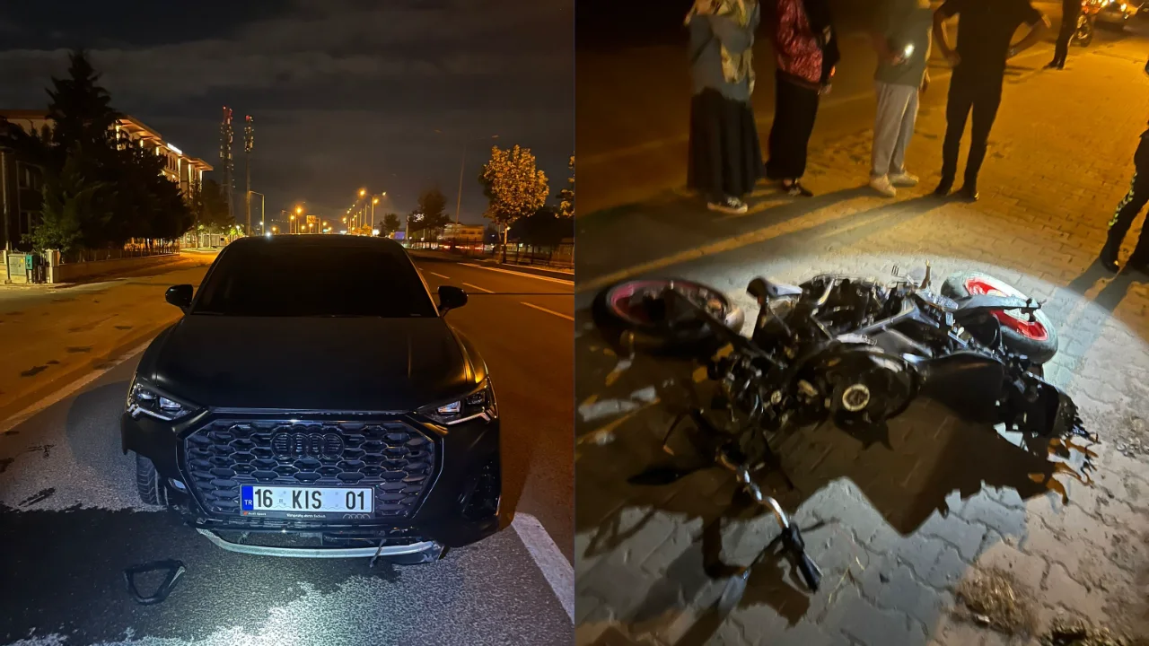 20 Yasindaki Motosikletli Arabaya Carpti Yenibakishaber