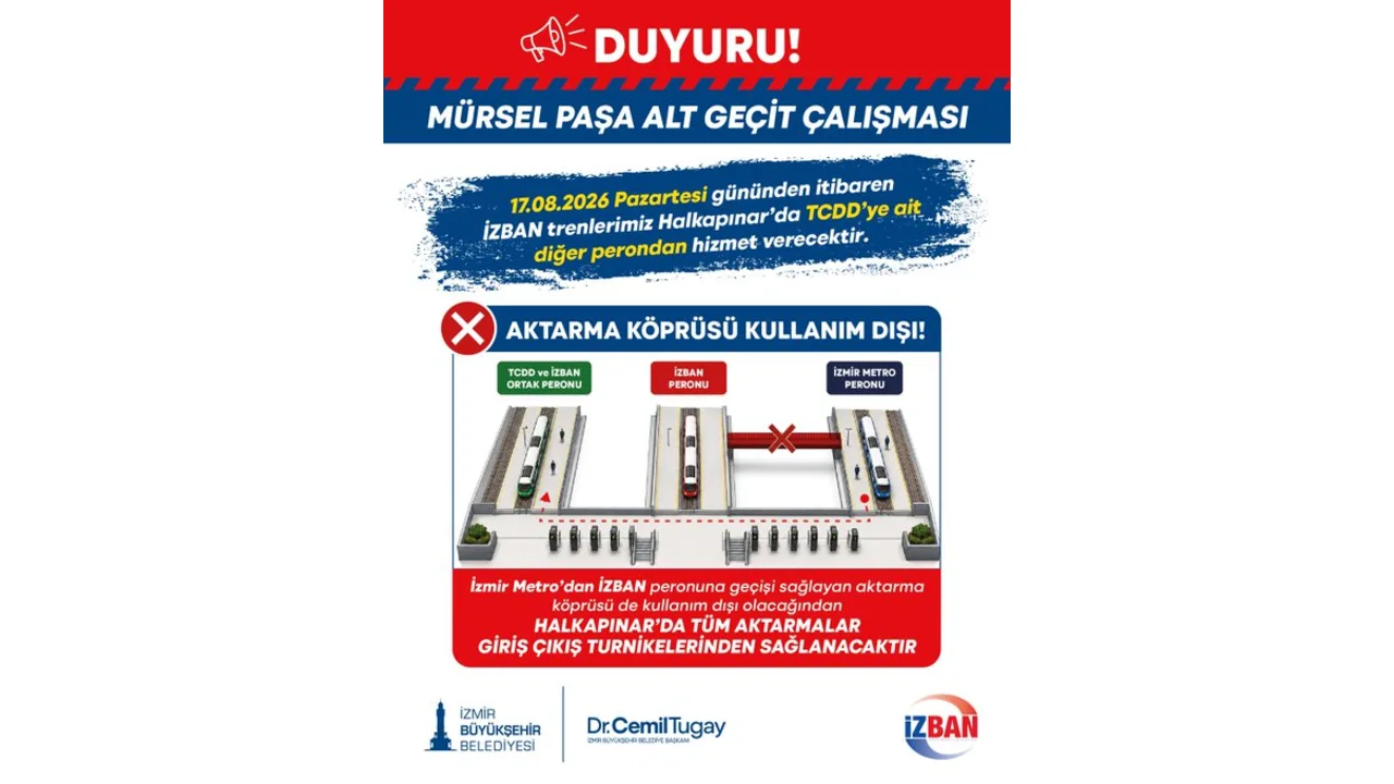 Izmir De Halkapinar Metro Yu Kullanan Yolcular Dikkat Aktarmalar Degisiyor Yenibakishaber