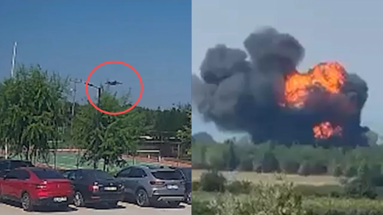 Yalova Da F 16 Egitim Ucaginin Dusme Ani Kamerada Yenibakishaber