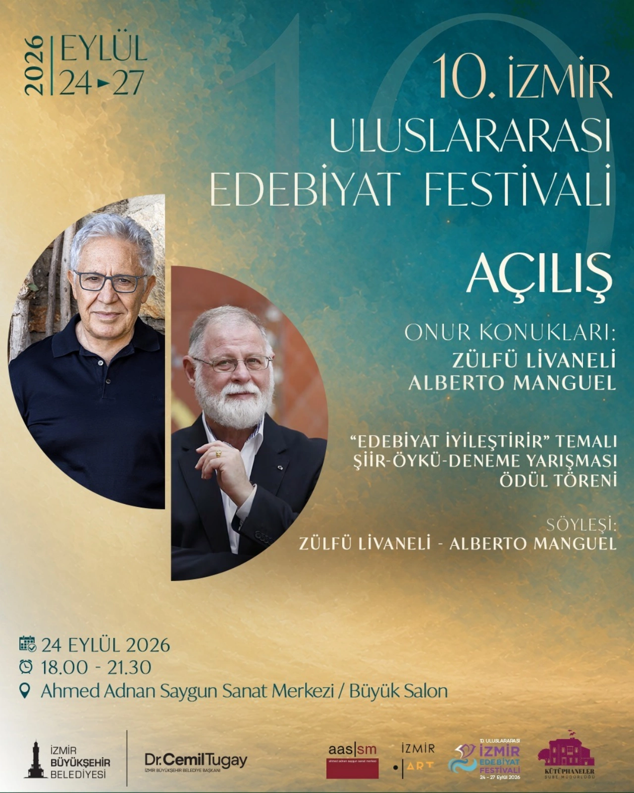 10 Izmir Uluslararasi Edebiyat Festivali Basliyor Yenibakishaber