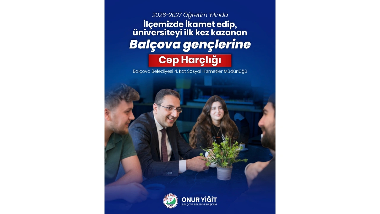 Balçova’da üniversiteyi kazanan gençlere cep harçlığı