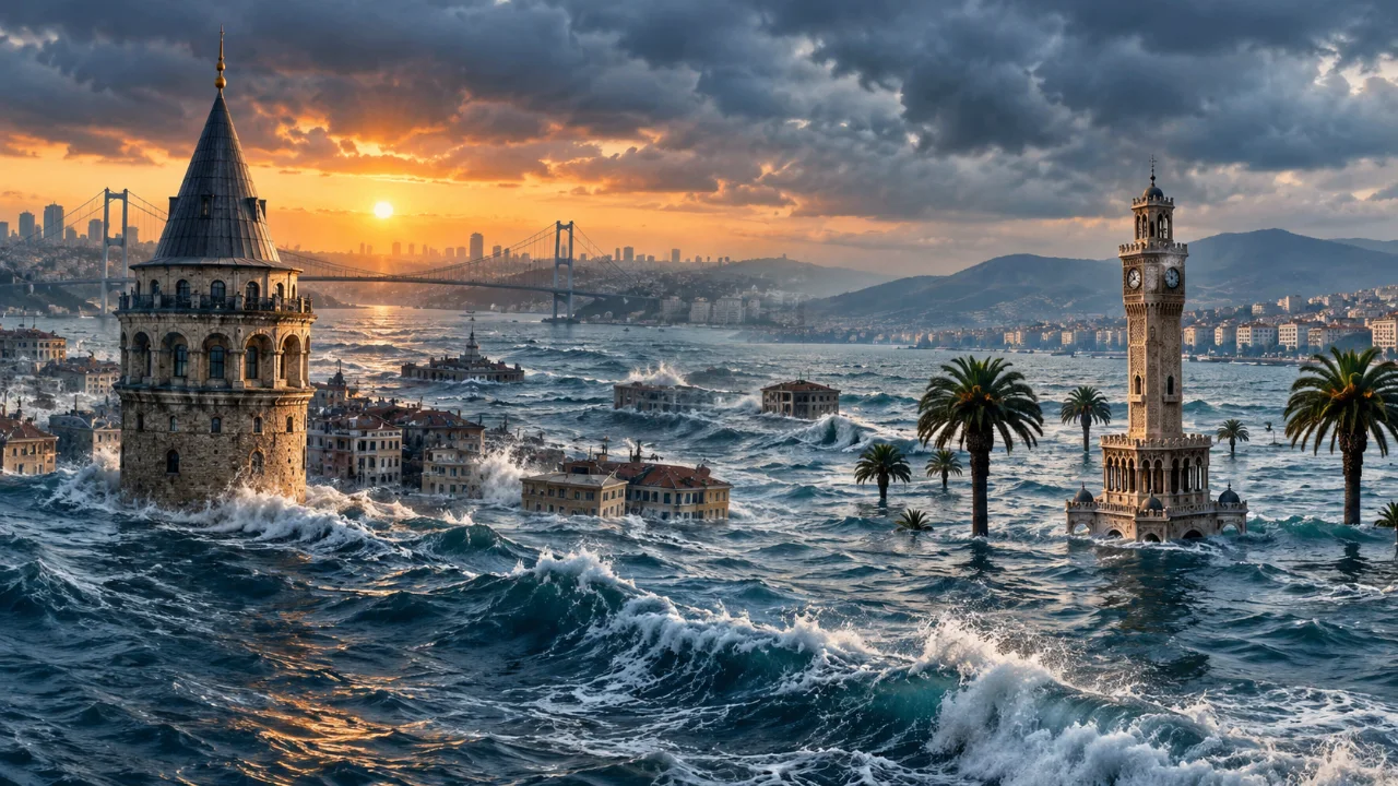 Deniz seviyesi yükseliyor: İstanbul ve İzmir 100 yıl içinde yok olacak