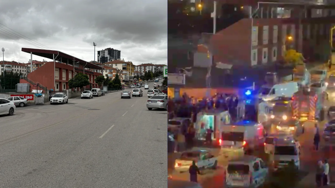 Motosiklet 2 otomobille çarpıştı: 1 ölü, 2 yaralı