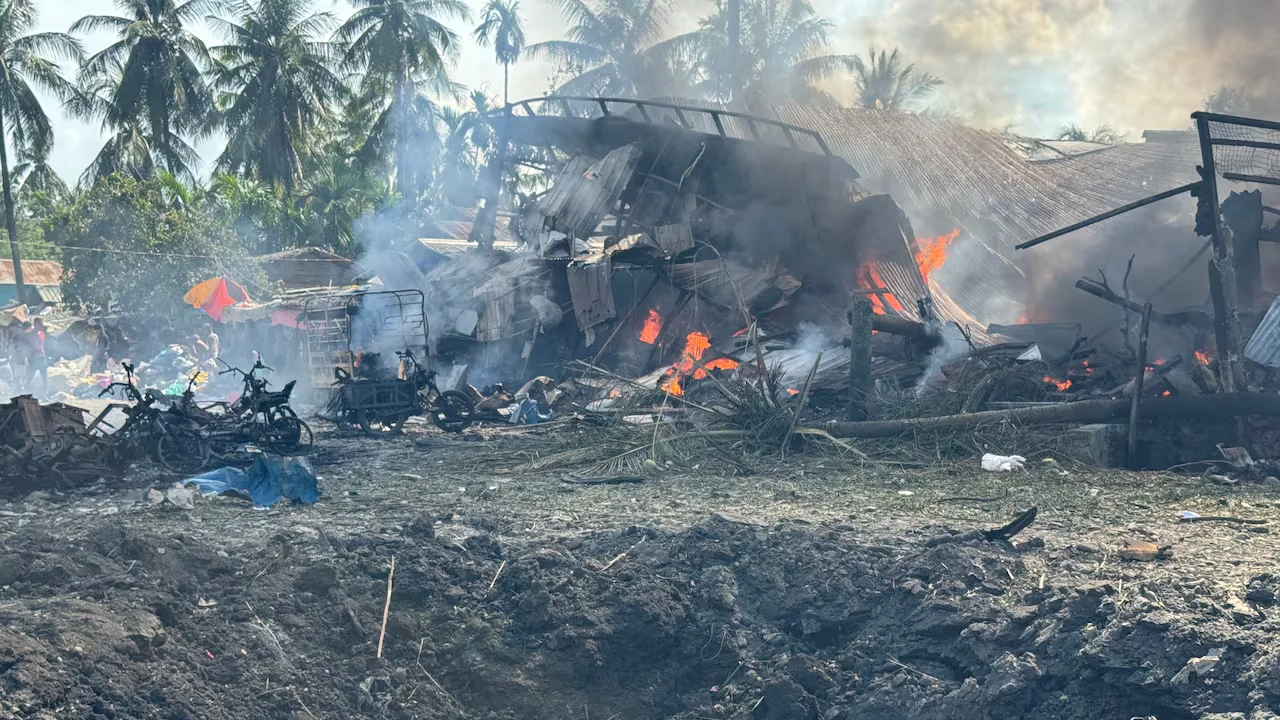 Myanmarda Pazar Yerine Hava Saldirisi 49 Kisi Oldu 58 Kisi Yaralandi (1)