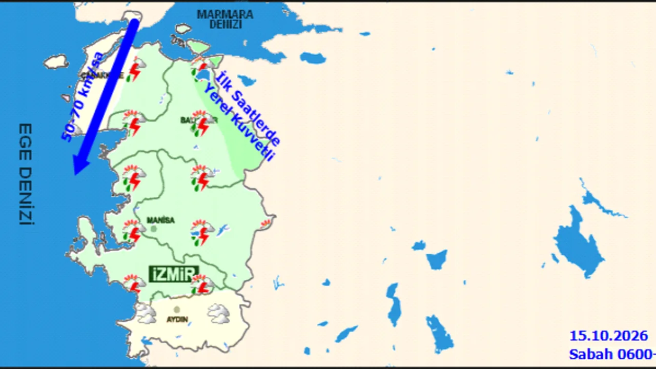 Izmirde Saganak Ve Firtina Alarmi Yagis Saatleri Belli Oldu