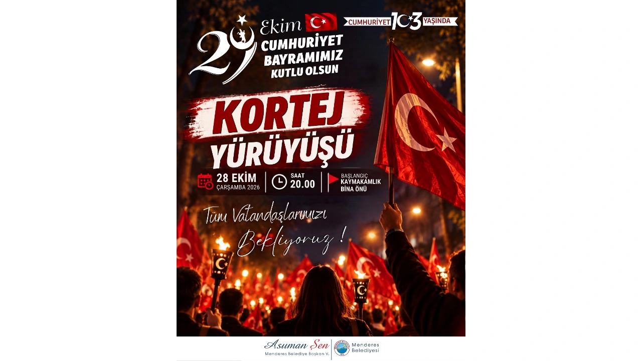 Menderes'te 29 Ekim'e özel kutlama programı